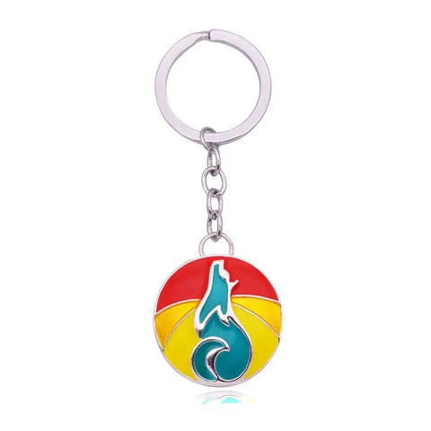 Wolf Keychain  (2 Color Styles)