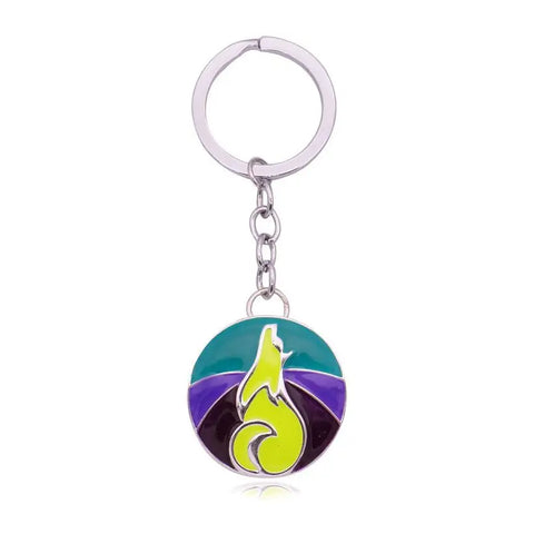 Wolf Keychain  (2 Color Styles)