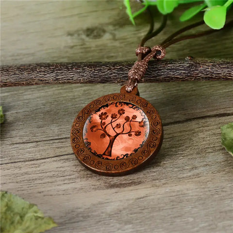 Wooden Tree Necklace