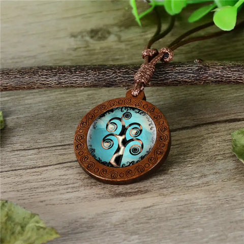 Wooden Tree Necklace