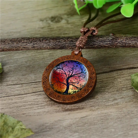 Wooden Tree Necklace