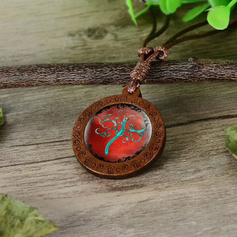Wooden Tree Necklace