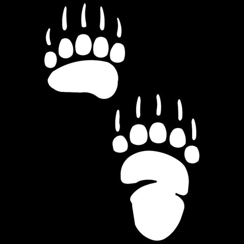 Grizzly Bear Paw Sticker