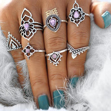 7 x Purple Ring Pack