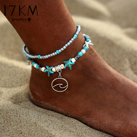 Starfishes and Wave Anklet