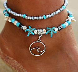 Starfishes and Wave Anklet