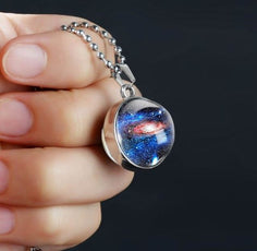 Galaxy Holes Silver Plated Necklace