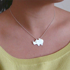 Rhino&Bird Necklace