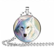Glow in the Dark Wolf Necklace