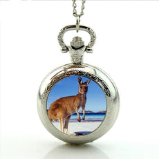 Red Kangaroo Pocket Watch