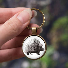 Cape Porcupine Animal Keychain