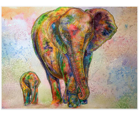 *FREE* Elephant Family Diamond Kit