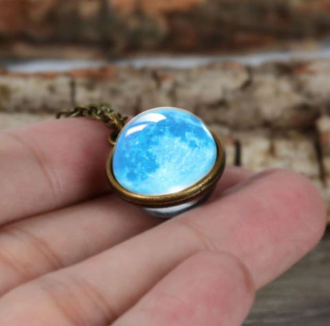 Sky Double Glass Necklace