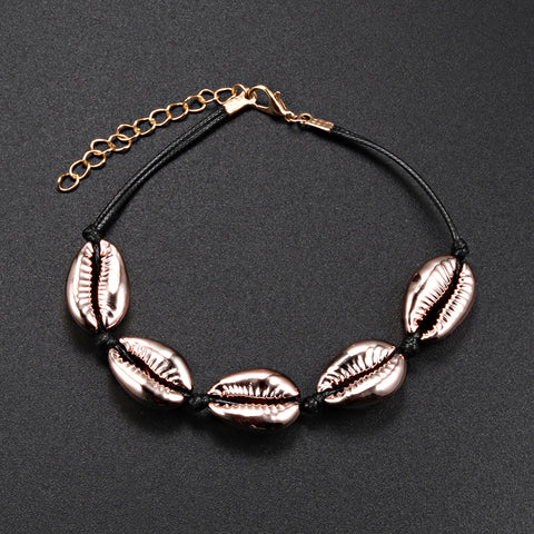 Bright Black Shell Bracelet