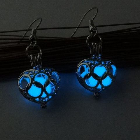 Heart Glow in the Dark Earrings