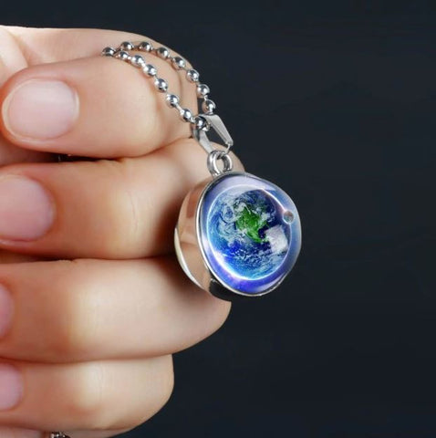Earth Double Glass Necklace