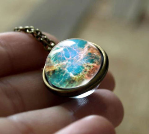 Earth Double Glass Necklace