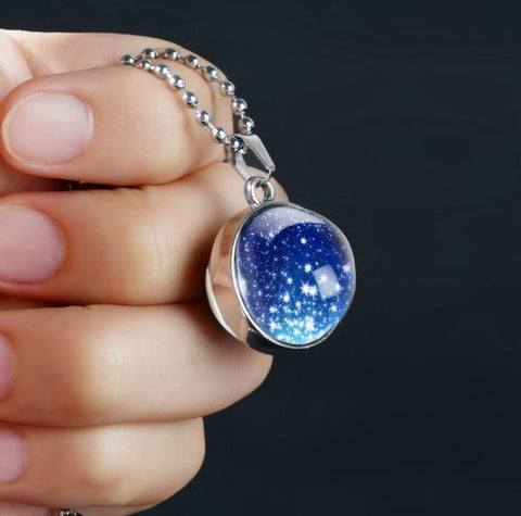 Meteor Shower Silver Plated Necklace