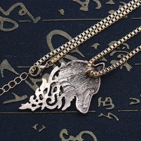 "Wolf Face" Necklace
