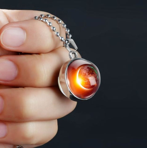 Earth Double Glass Necklace