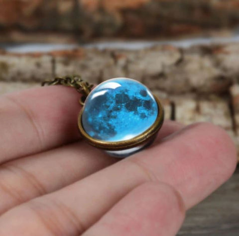 Sky Double Glass Necklace