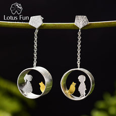 Meeting Love With Cat Drop Earrings