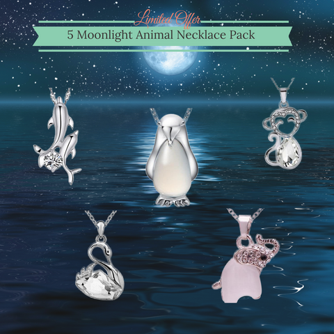 5 Moonlight Animal Necklace Pack