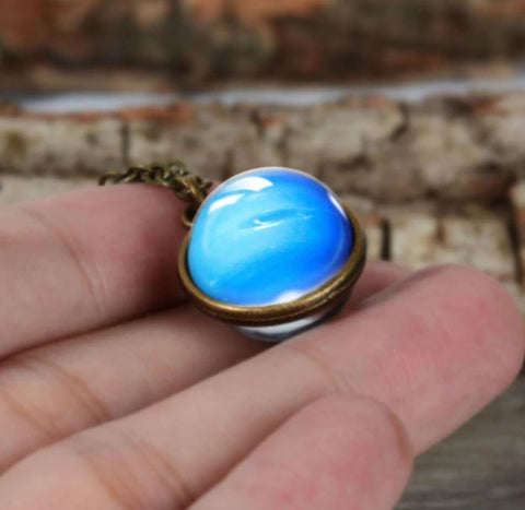 Sky Double Glass Necklace