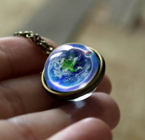 Earth Double Glass Necklace