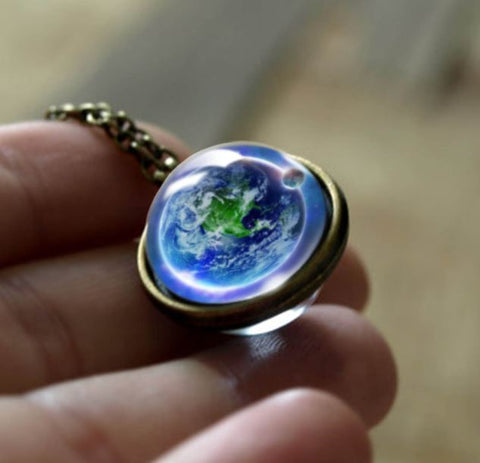Earth Double Glass Necklace