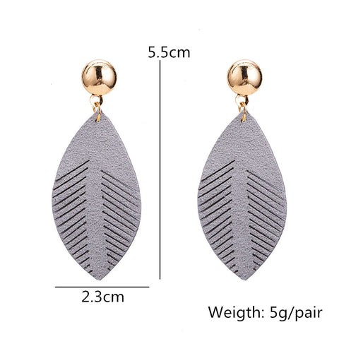 Big Leaf Drop Earrings