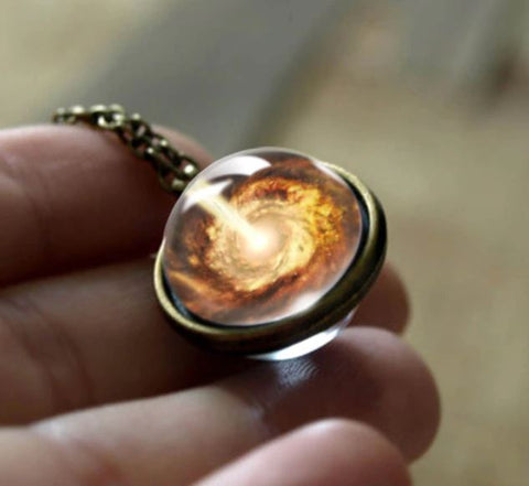 Outer Space Double Glass Necklace
