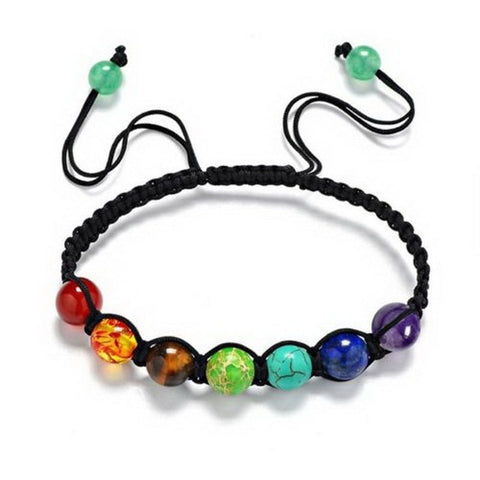 Chakra Stone Rope Bracelet