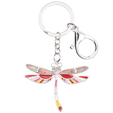 Multicolor Dragonfly Keychain