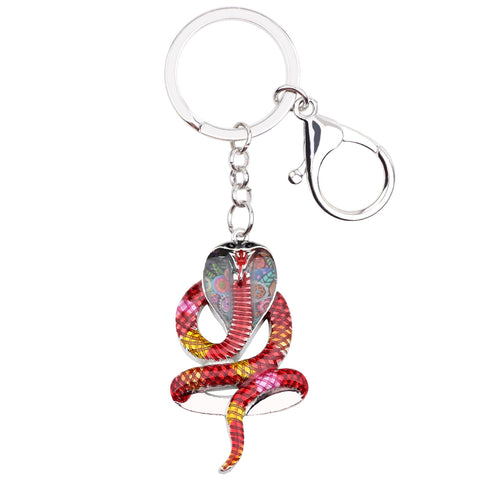 Multicolor Snake Keychain