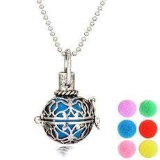 Vintage Round Necklace Aromatherapy Lockets