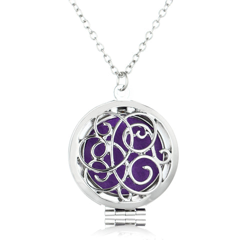 Freehand Heart Necklace Aromatherapy Locket