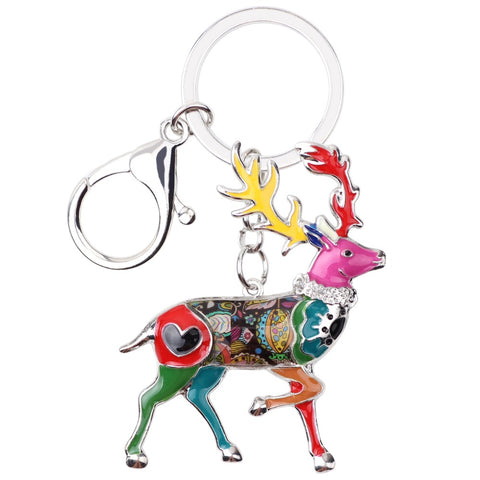 Multicolor Deer Keychain