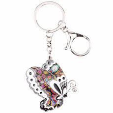 Enamel Butterfly Keychain