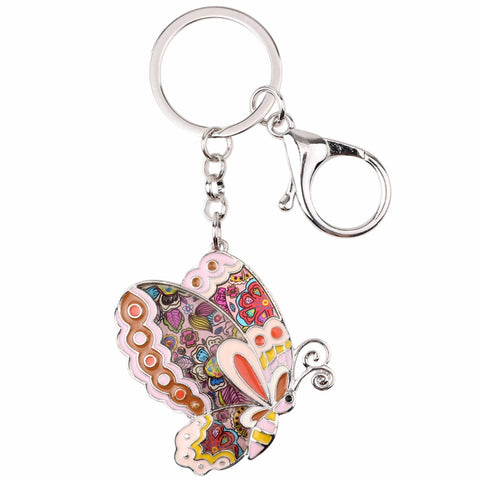 Enamel Butterfly Keychain