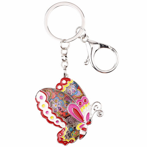 Enamel Butterfly Keychain