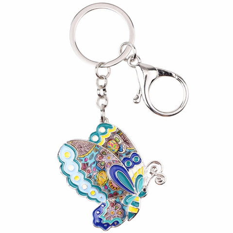 Enamel Butterfly Keychain