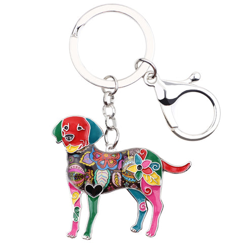 Labrador Multicolor Keychain