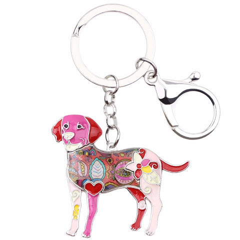 Labrador Multicolor Keychain