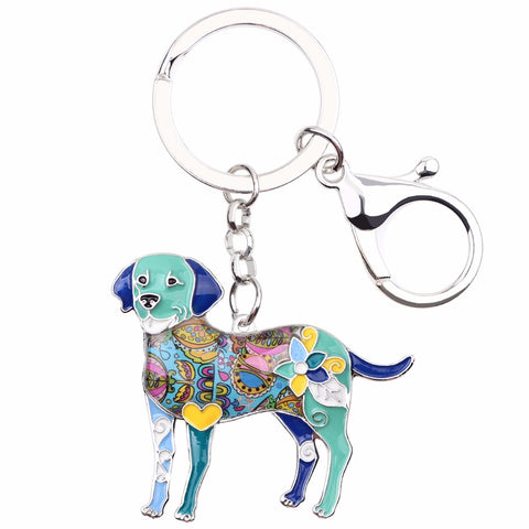 Labrador Multicolor Keychain
