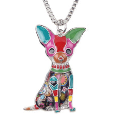 Chihuahua Multicolor Necklace