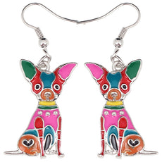 Chihuahua Multicolor Earrings