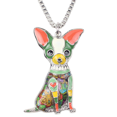 Chihuahua Multicolor Necklace