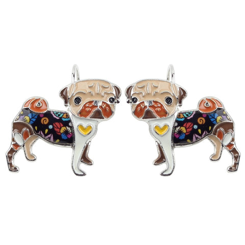 Pug Multicolor Earrings