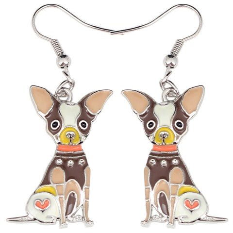 Chihuahua Multicolor Earrings